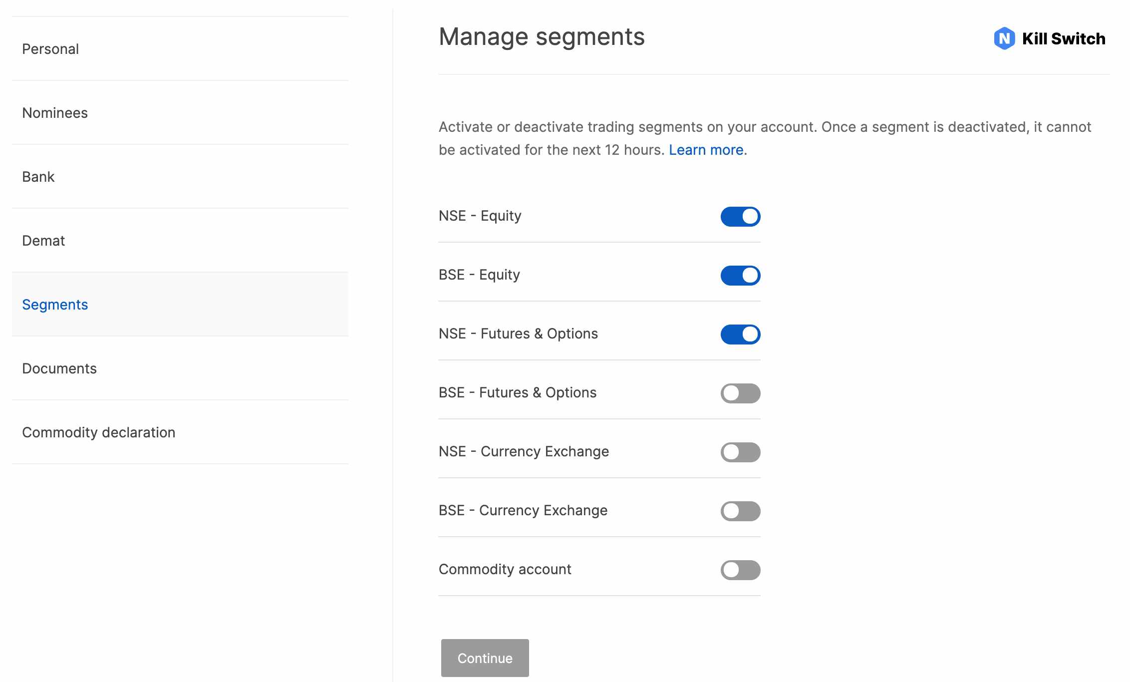 How to Activate F&O in Zerodha