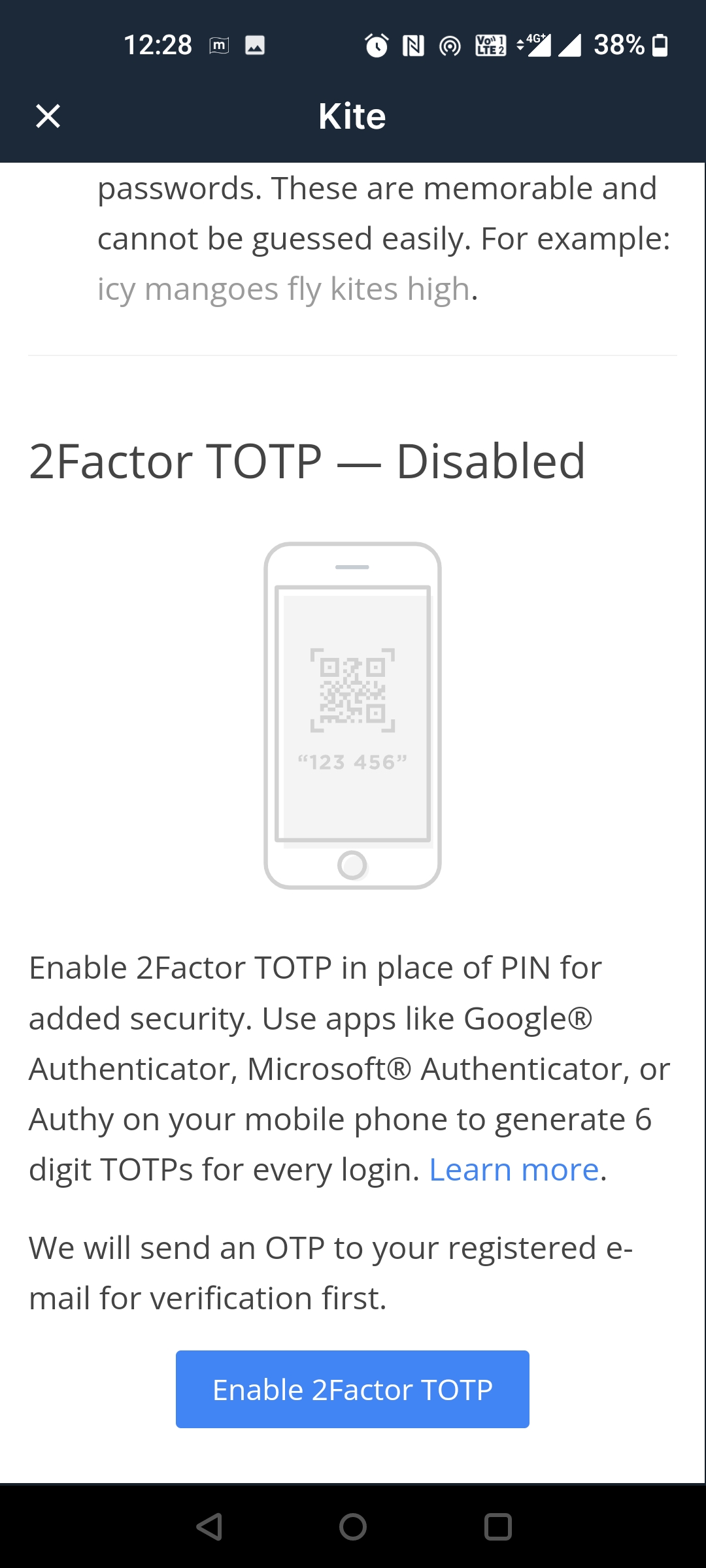 How to Enable TOTP in Zerodha